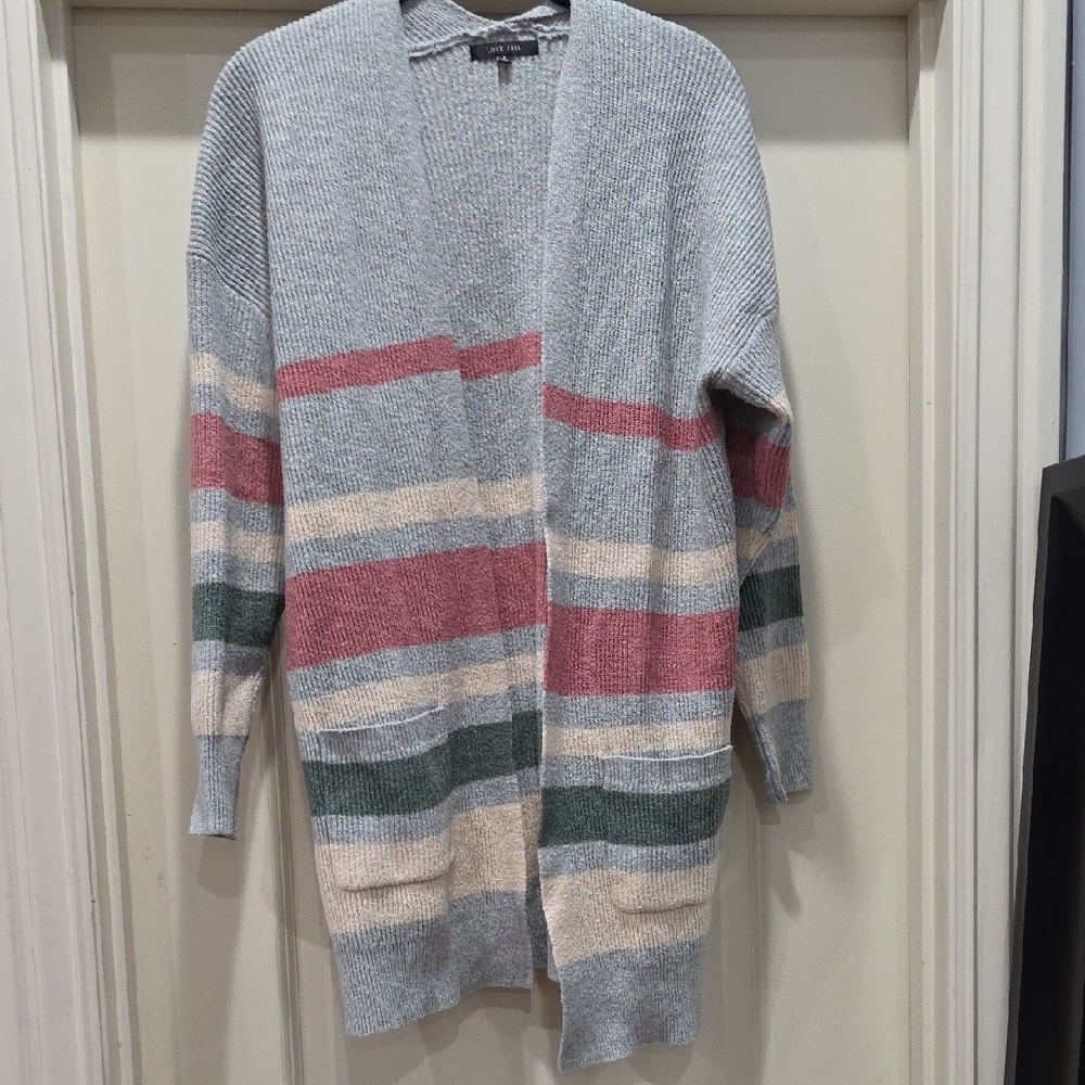 Love Tree Open-Front‎ Cardigan
